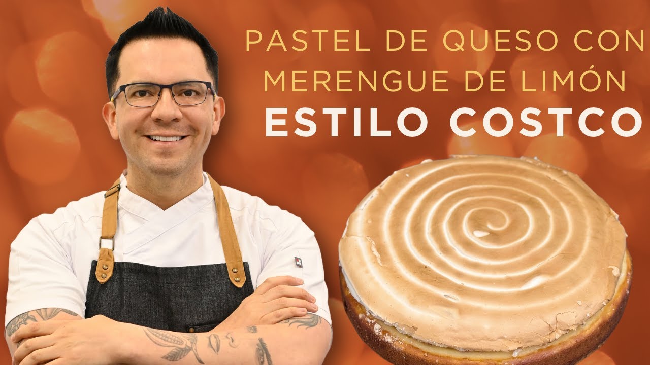 PASTEL DE QUESO CON MERENGUE DE LIMÓN estilo costco