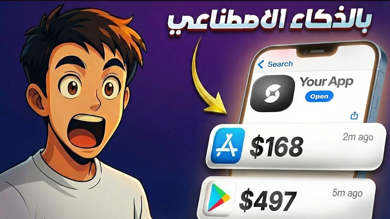حول فكرتك لتطبيق موبايل والدفع شغال بالذكاء الاصطناعي