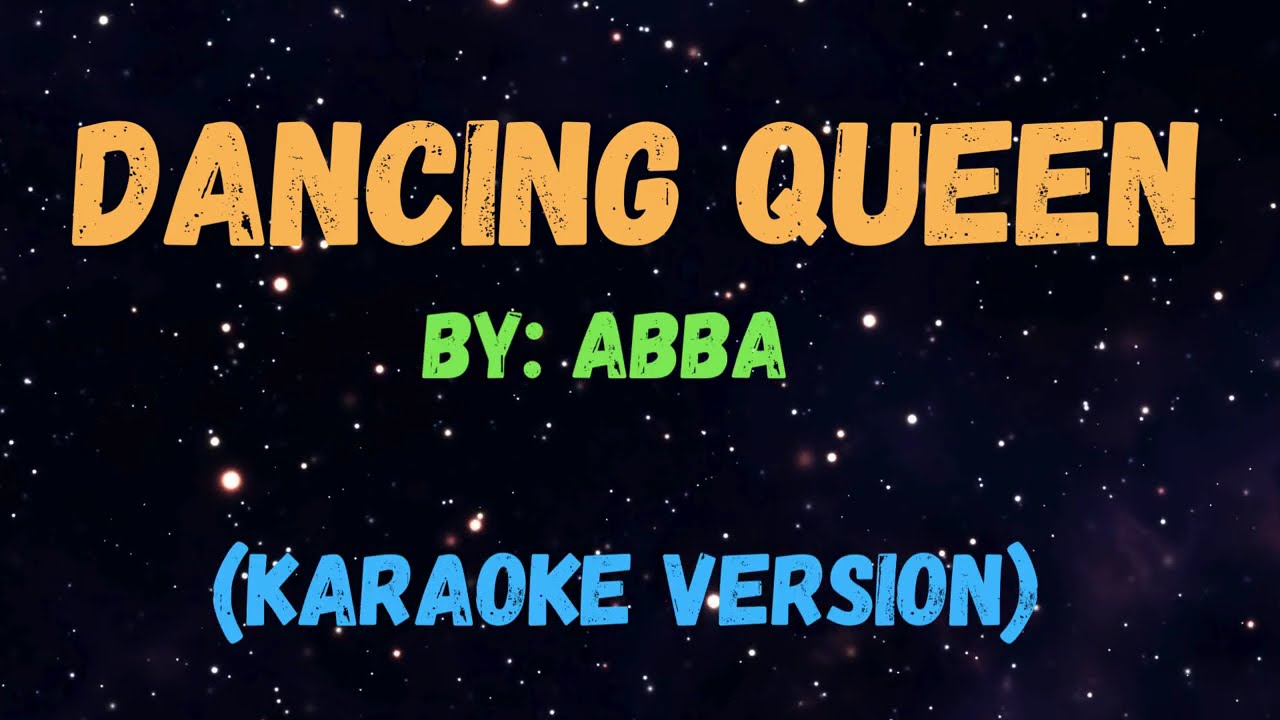 DANCING QUEEN - ABBA l New Karaoke Song with Lyrics