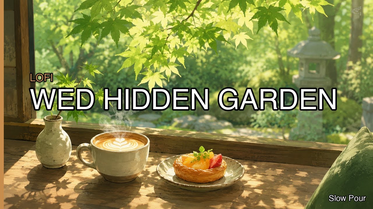 Lofi Cafe Music 2026 🌿 Wednesday Late Spring Hidden Garden Morning Coffee | Mid-Week Quiet&hellip;