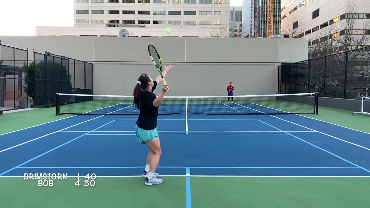 NTRP 4.5 Guy vs NTRP 5.0 Girl Tennis - Bob vs Brimstone 2nd set