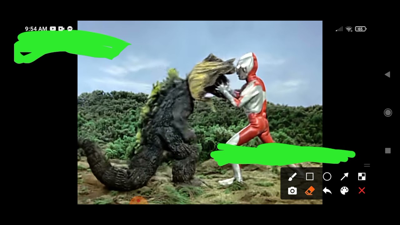 jirass vs ultraman with healthbars and i suck by making healthbars