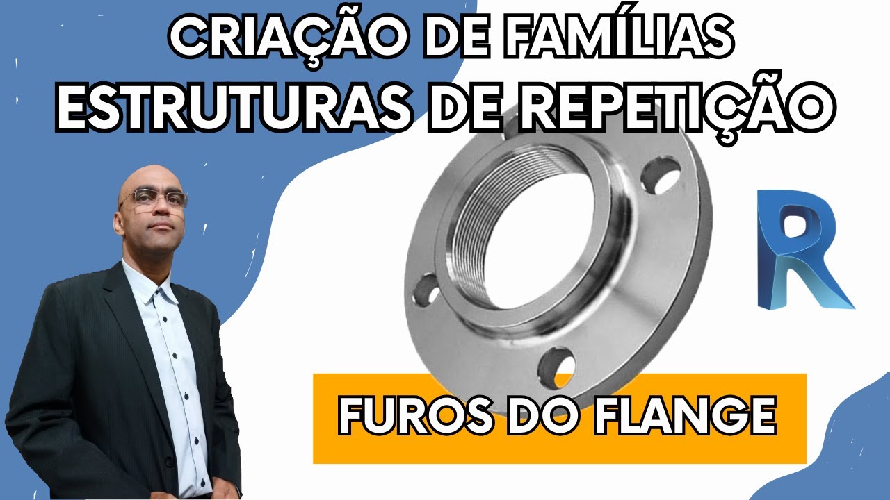 Usando ESTRUTURA DE REPETIÇÃO para criar furos no flange - Criação de famílias