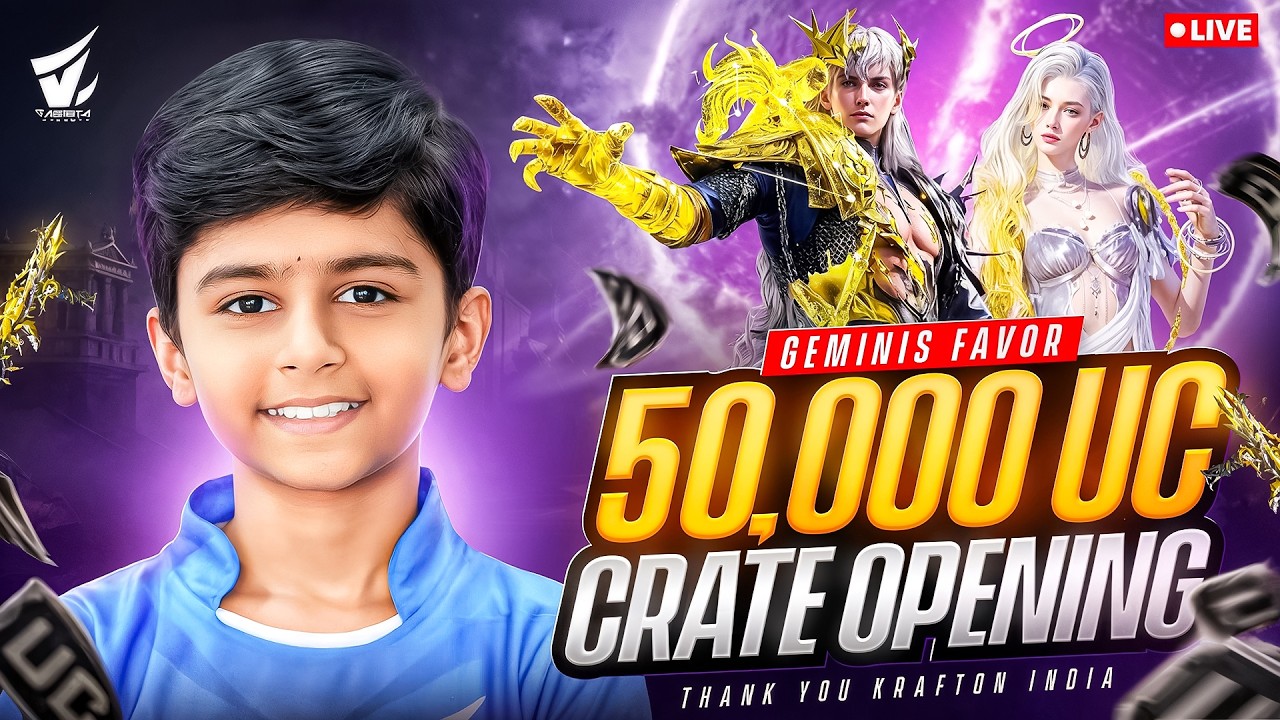 50000 UC CRATE OPENING | BGMI 4.4 UPDATE | BGMI LIVE KANNADA #bgmi #shortslive #shortsfeed #pubg