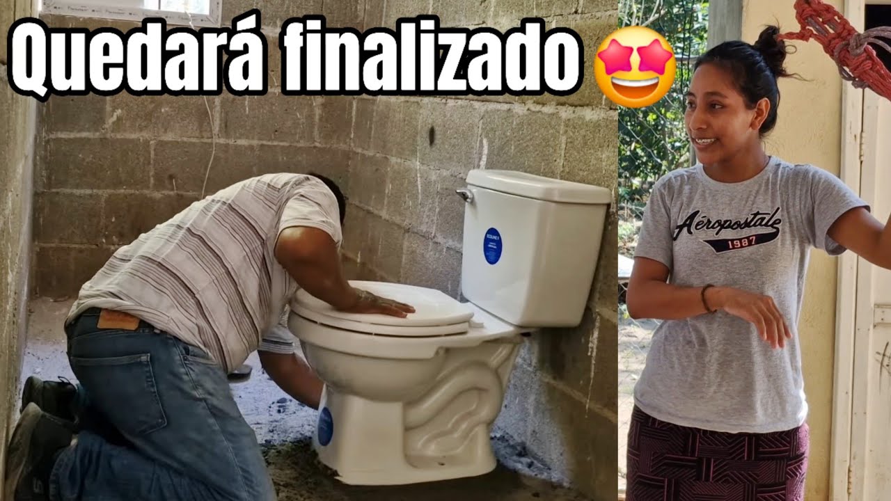 El primo instaló el baño de SONIA Xq ella ya quiere mudarse a su CASA y esto le URGE.
