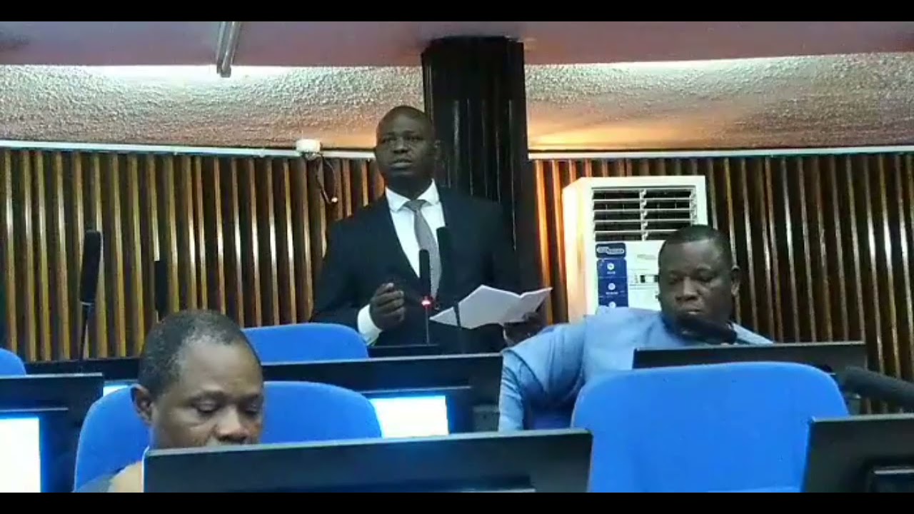 Hon Abdul Kargbo debating The Professional Engineering bill