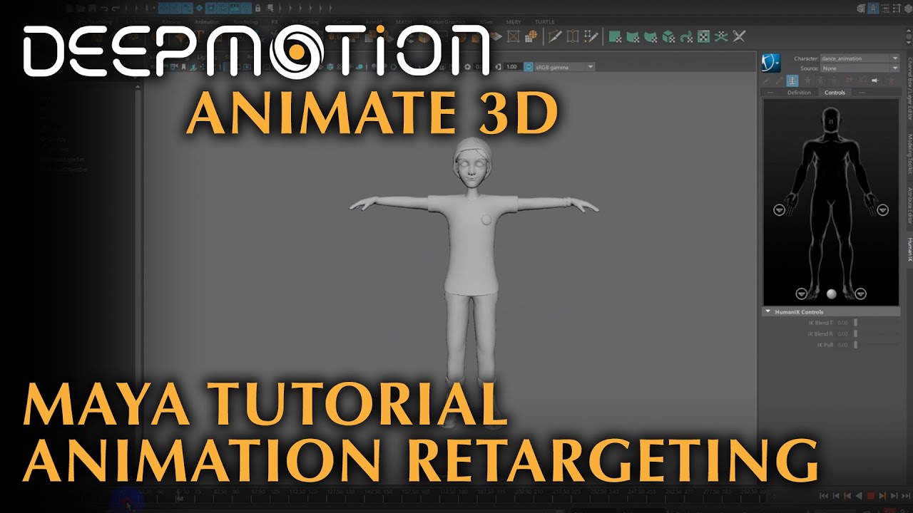DeepMotion: Maya Tutorial - Retargeting Animations | Animate 3D