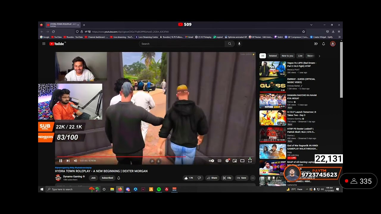 ROWDIZE RECATION ON DYNAMO GAMING FIRST MEETUP IN HTRP DEXTER MORGAN meets Ganesh GANTONDE