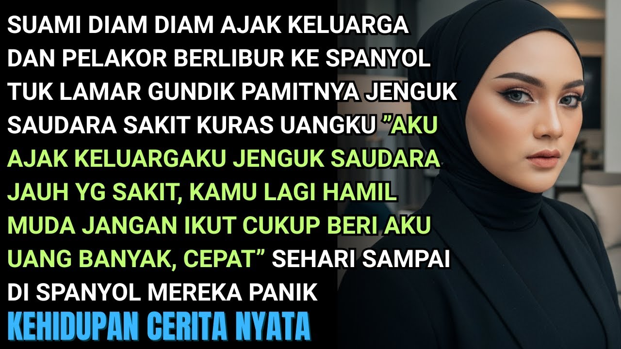 SUAMI DIAM-DIAM KURAS UANGKU TUK LIBURAN DG PELAKOR AJAK KELUARGA SEHARI DISPANYOL MREKA PANIK KRENA