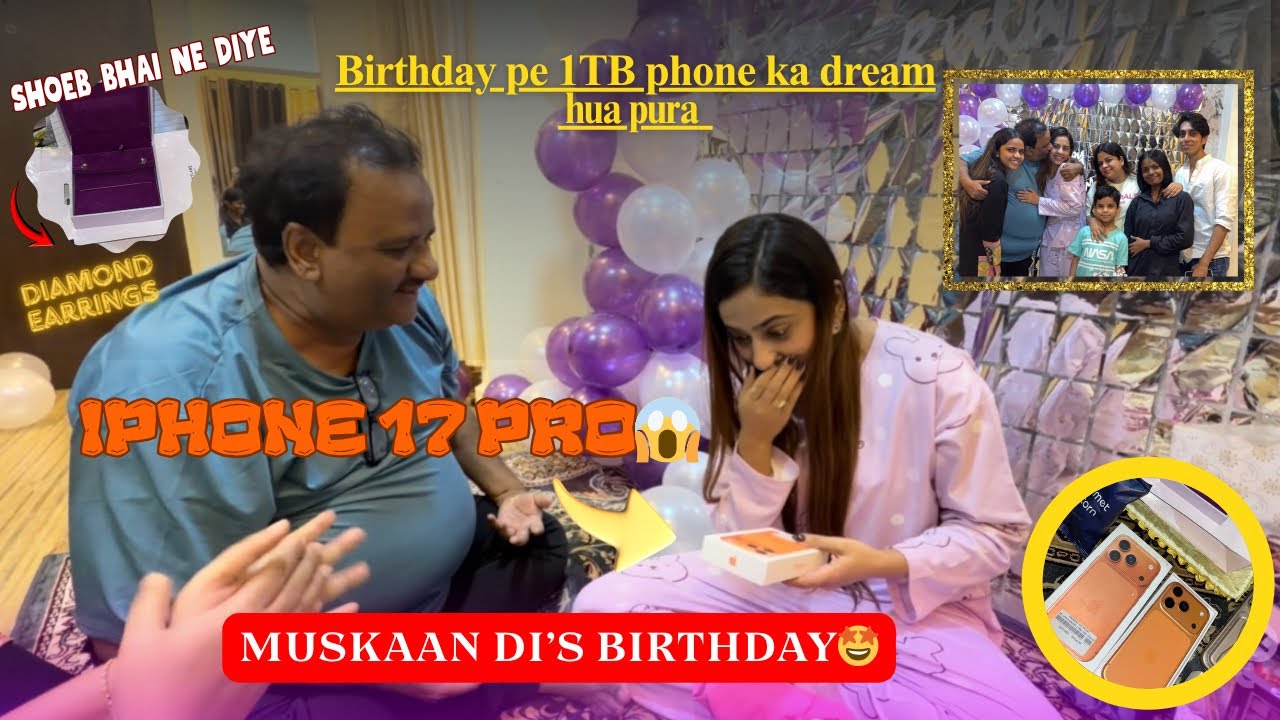 Muskaan di ko mila *1TB IPHONE 17 PRO*🤯🧡DIAMOND EARRINGS🤩 #itsmekhushiii #youtubevideo