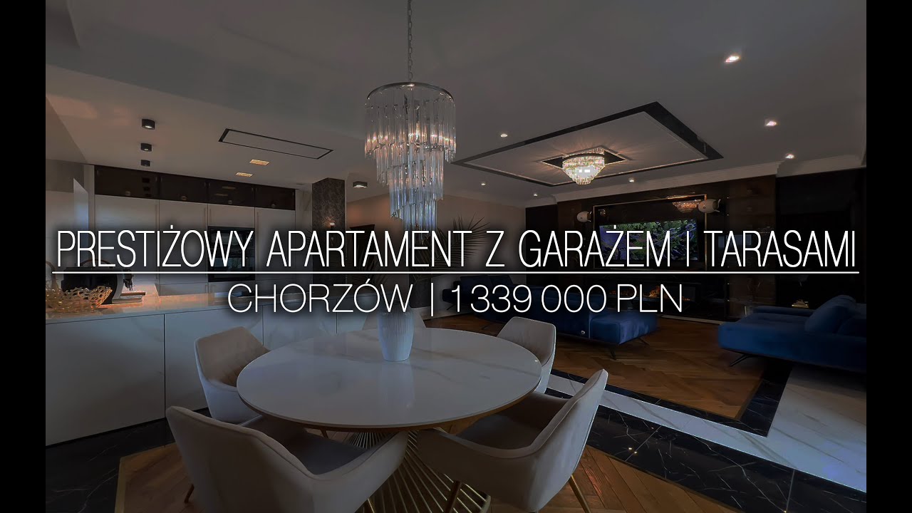 [SPRZEDANE] Prestiżowy apartament 3 pokoje z garażem i tarasami | Chorzów II.