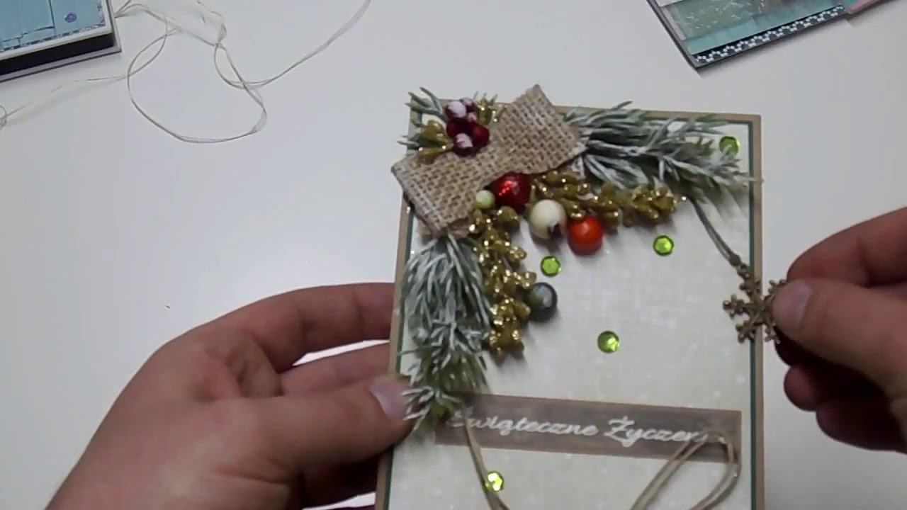 Trzy  mini albumiki świąteczne - scrapbooking!!!