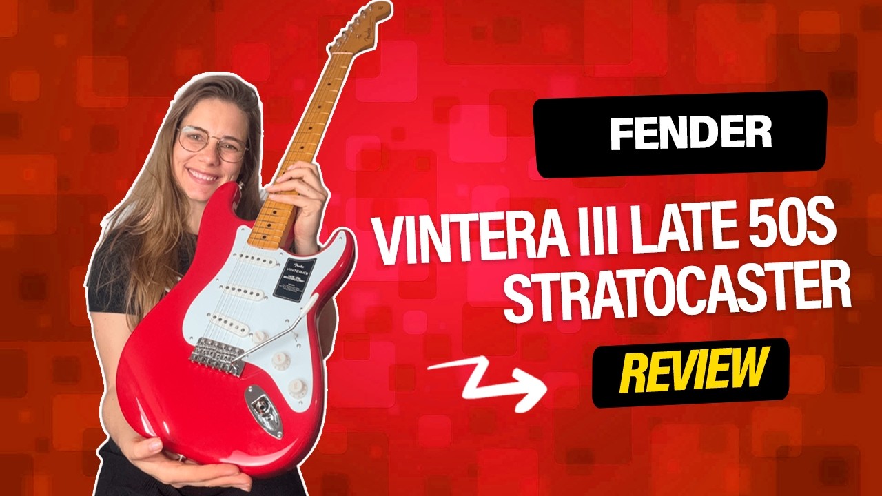 Fender Vintera III Late 50s Stratocaster Maple Fingerboard Dakota Red | EGITANA.pt