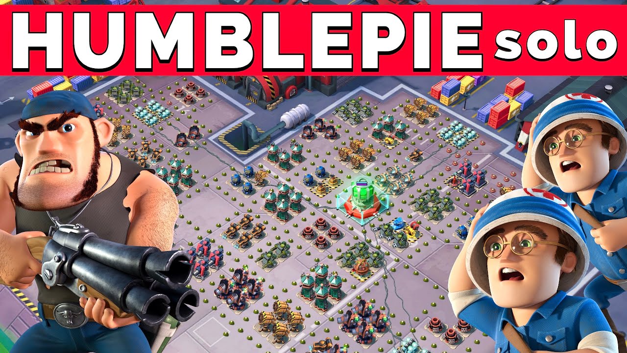 HUMBLEPIE a SOLO? HOW? 😳 Watch this attack! BOOM BEACH operation Forlorn Hope best strategy/gameplay