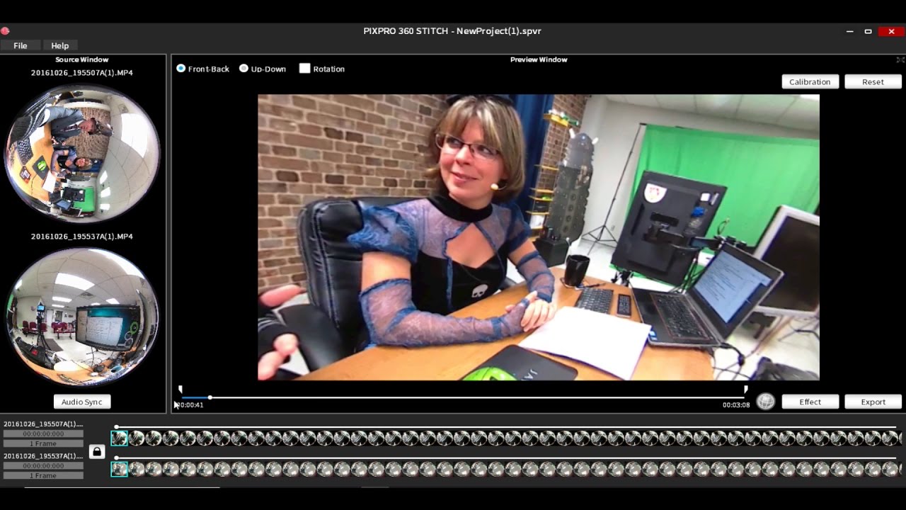 Stitching Two 360 Spherical Videos Together