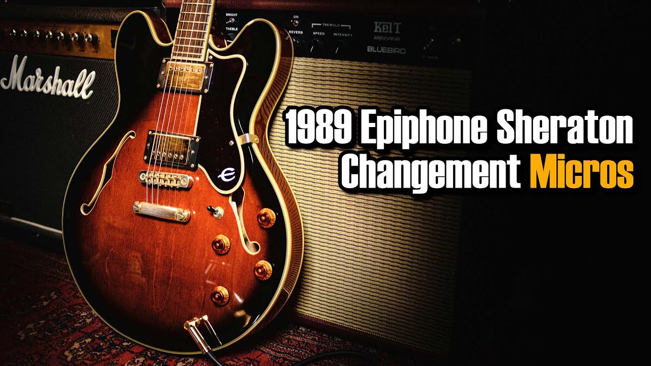 On change les micros de notre Epiphone Sheraton l Asyllum Black Dog