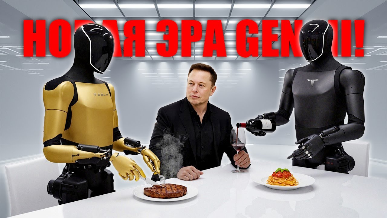 Tesla шокирует &mdash; робот Optimus Gen 3 думает, чувствует и заменяет человека!