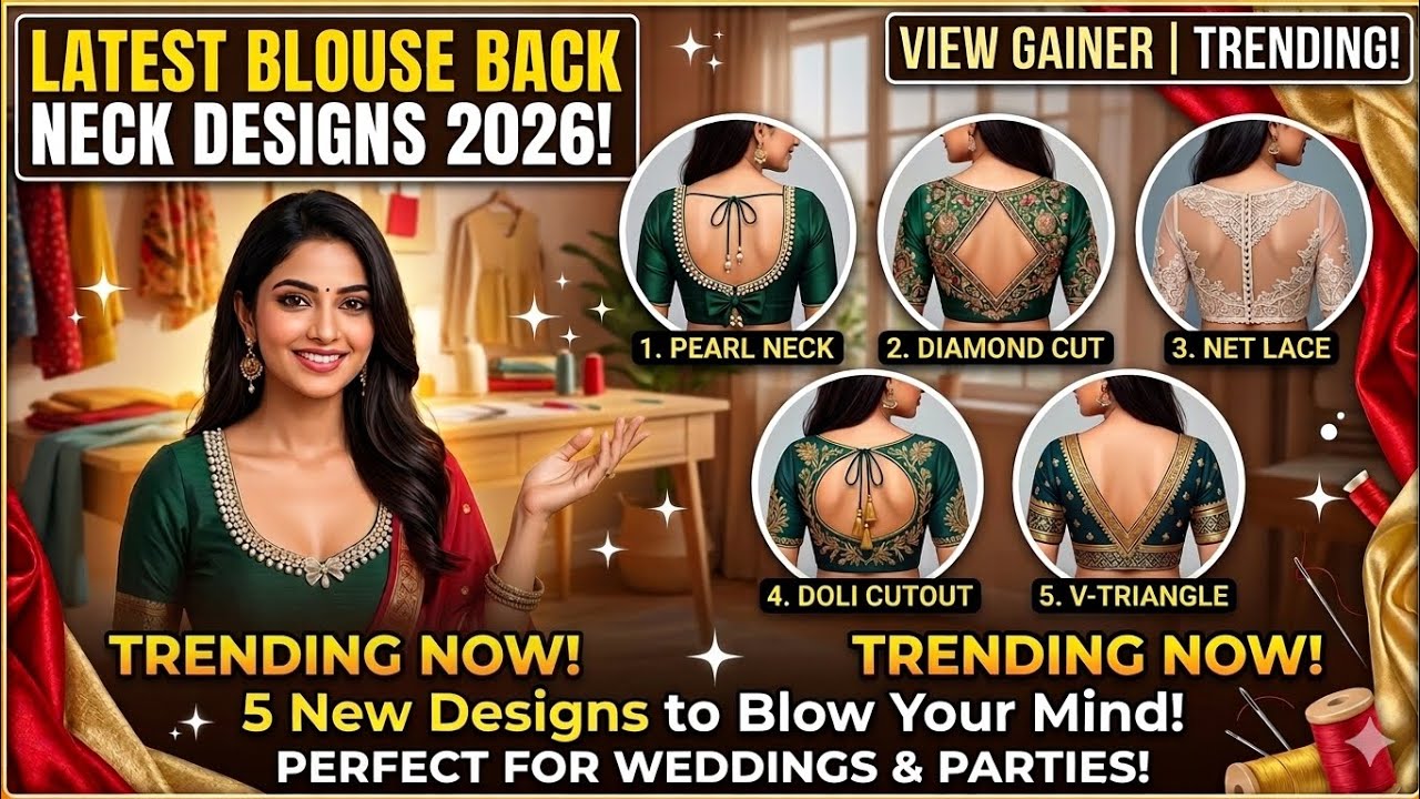 ❤️‍🩹🛟Trending blouse back neck designs👌 latest model blouse designs 👻 new model blouse designs 2026😘