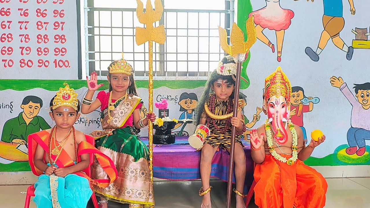Shivratri celebration at school #shivratri Biggest festival celebration 