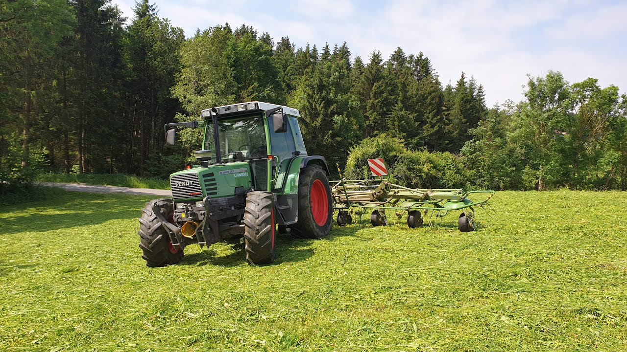 [GoPro] [Cabview] Fendt 307 Turbomatik mit Krone KW 7.92 am Zetten des 2. Schnittes.