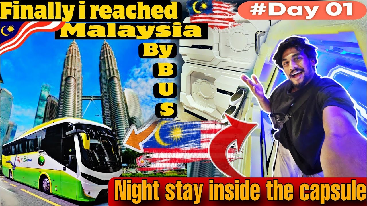 🤩Travelling 🇸🇬SG to MYS🇲🇾 by one of the luckiest bus | 1st impression in Malaysia | chill vlogs |CVS