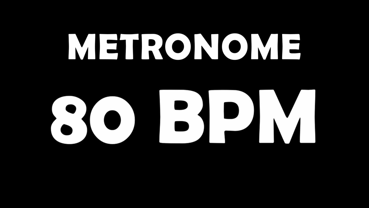80 BPM Metronome (1 Hour)