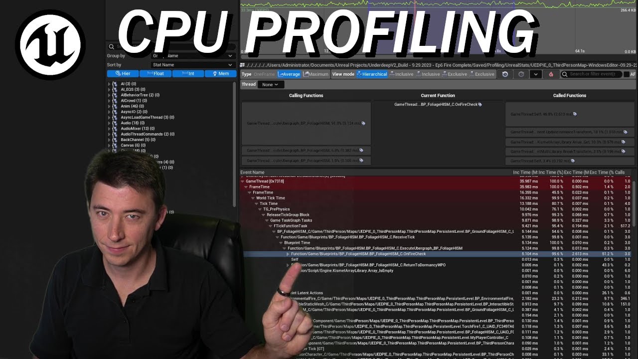 What's Causing my Frame Rate to Drop? - Unreal Engine 5 Stat Profiling Tutorial