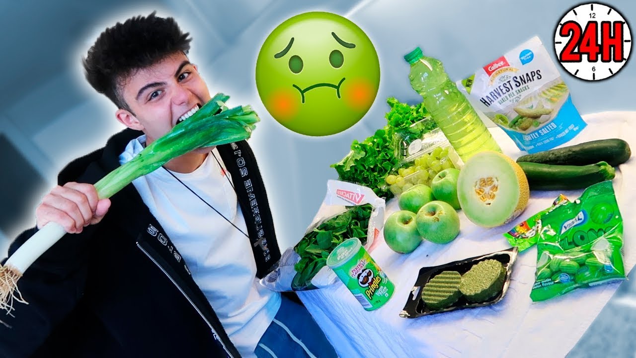 24H COMENDO APENAS COMIDA VERDE