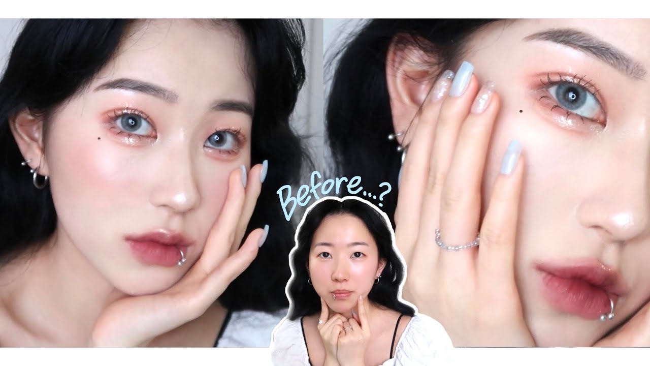 KOR) 韓国コスメで夏のキラキラグリッターメイクㅣ이번 여름엔 같이 글리터 메이크업해보쟈🛁✨
