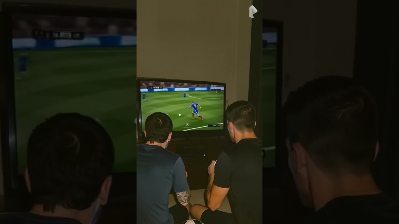 playing with my homie (Messi and Ronaldo)