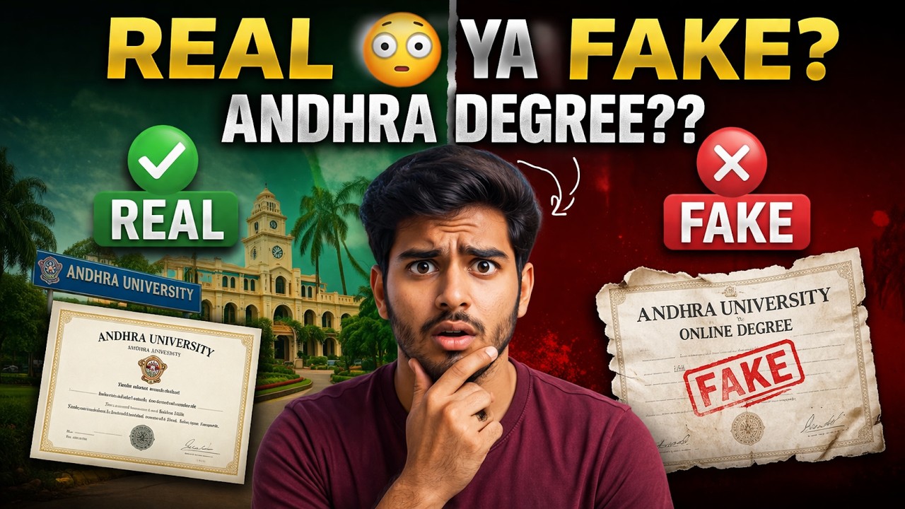 Andhra University Online Degree REAL or FAKE Full Proof & UGC Verification 2026