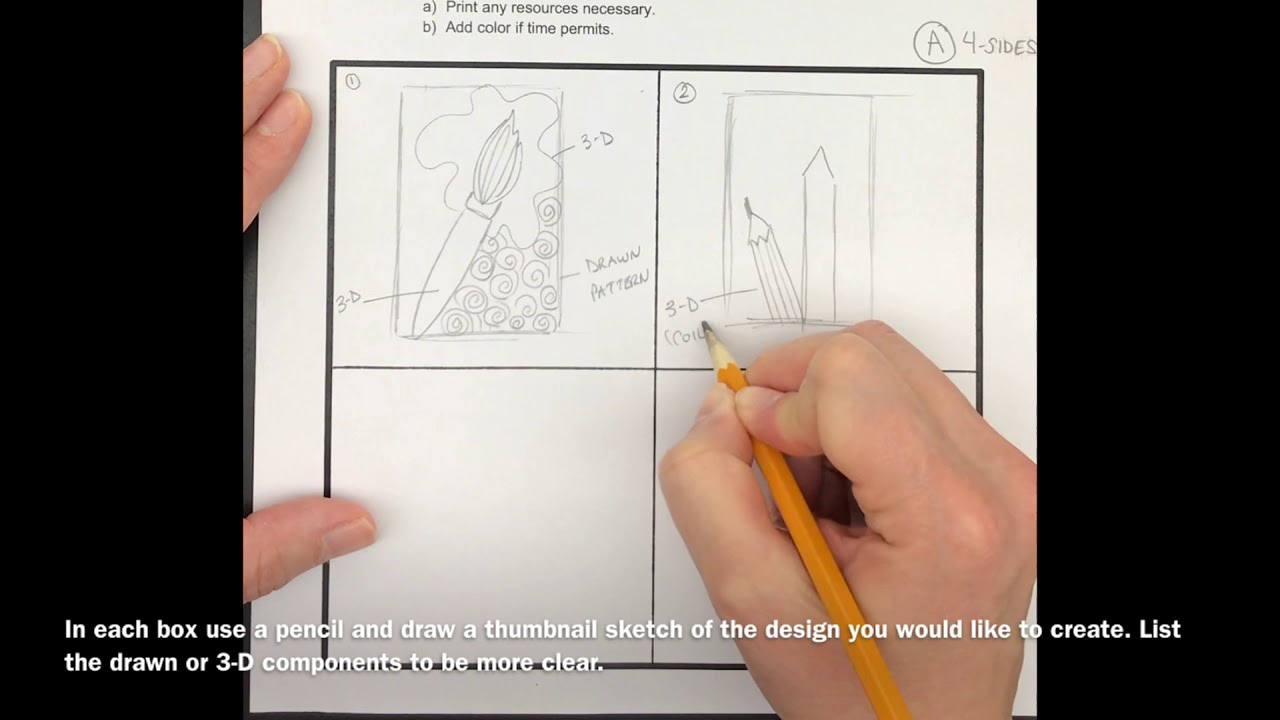 Clay Design Sheet with Instructions