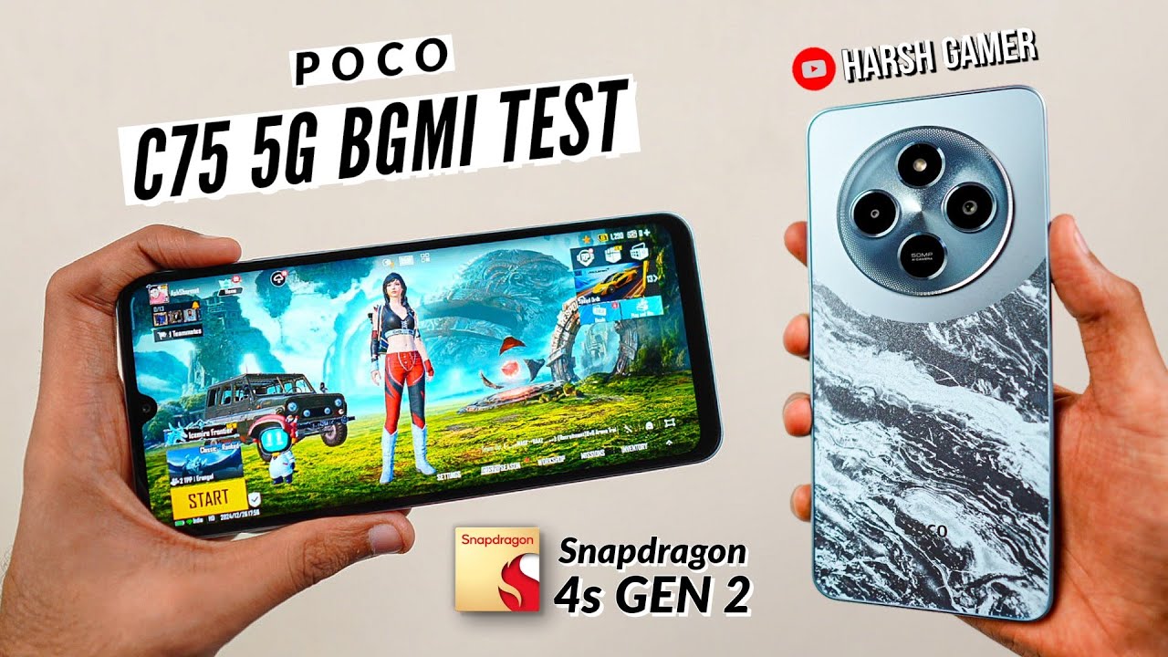 Poco C75 5G BGMI Test With FPS Meter, Heating & Battery Test | Shocking Result 😱