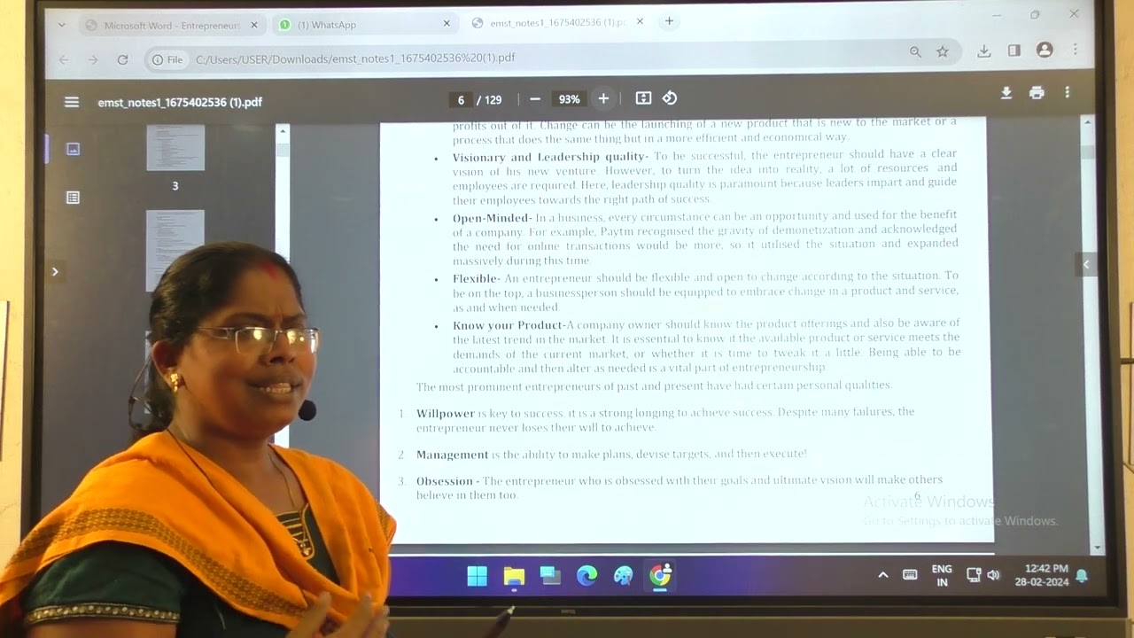 Entrepreneurship And Management And Smart Technology (Mechanical Branch)