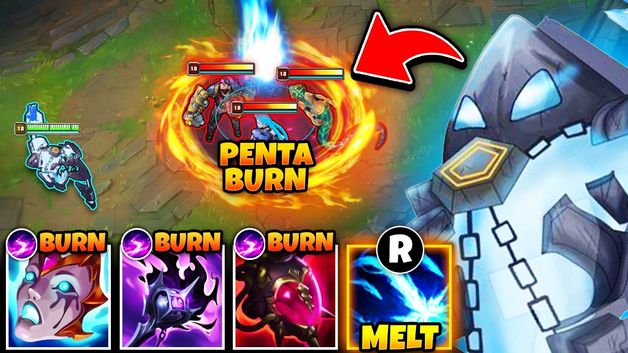Xerath but my spells apply 5 burns at once and melt everything (PENTABURN XERATH)