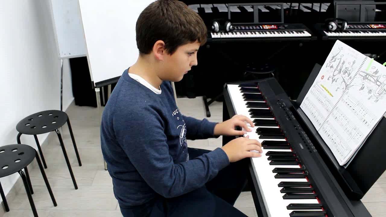LA MARCHA DE LOS SANTOS piano bastien nivel 1