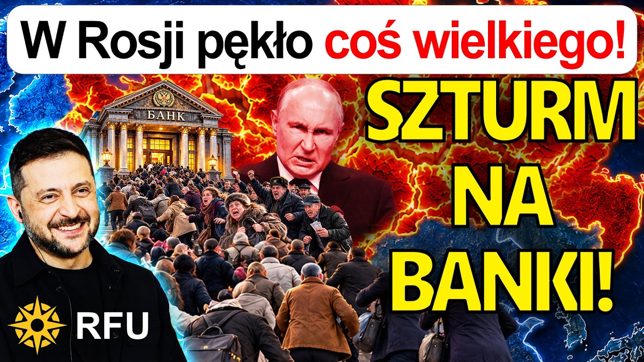 Szturm na banki w Rosji: Rosjanie szykują się na klęskę w wojnie i masowo wypłacają got&oacute;wkę