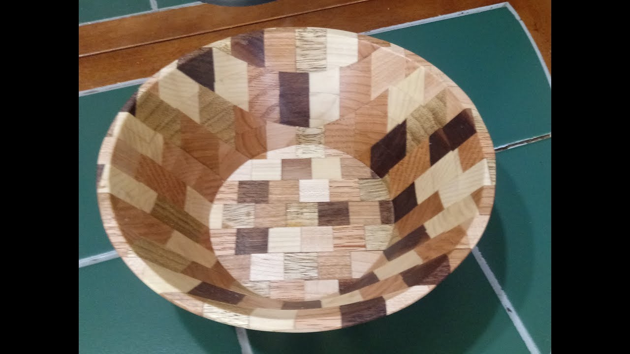 Making a Mosiac Scroll Saw Bowl