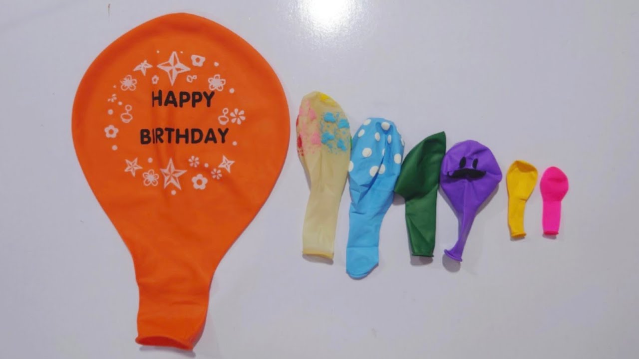 Big Happy Birthday Balloon with Mini Colorful Balloons 🎈 Super Satisfying ASMR Balloon Pumping Sound