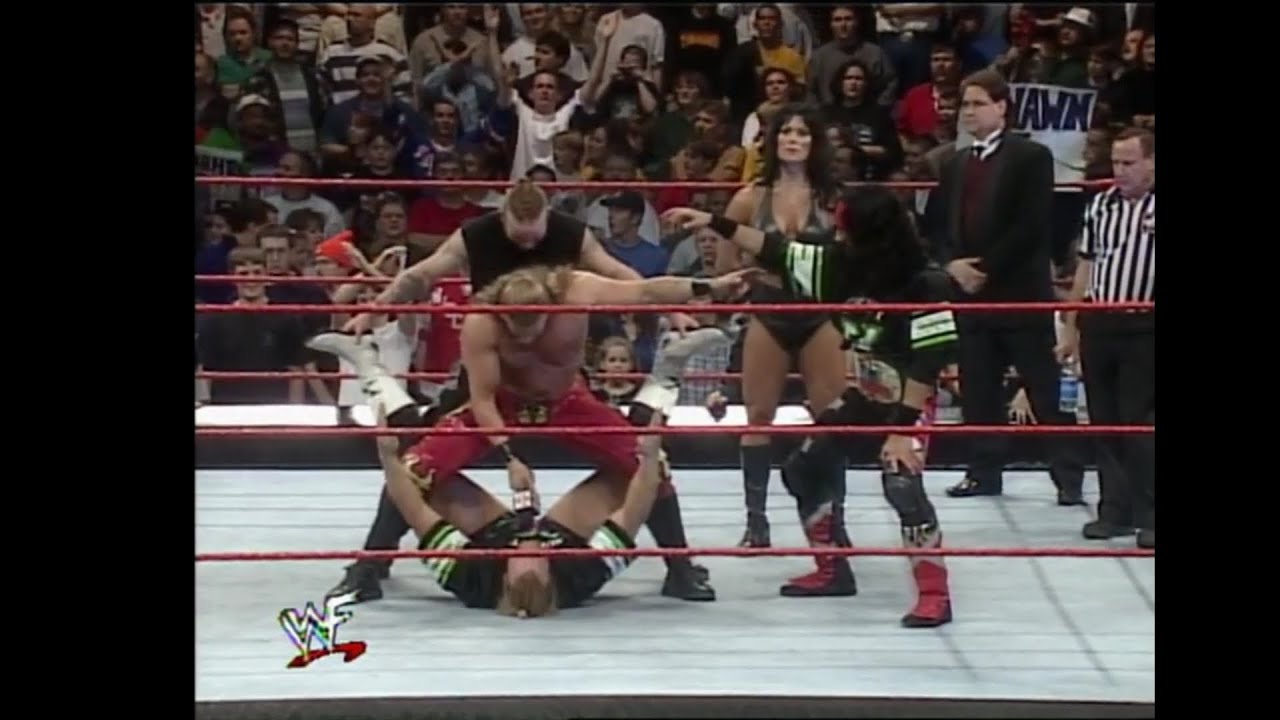 86 Triple H & X Pac vs Test & The Rock - RAW 21 December 1998