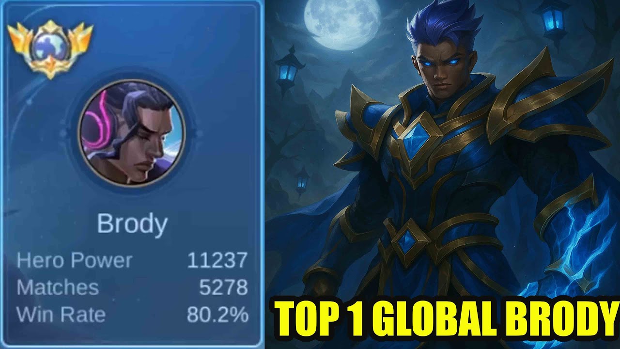 TOP 1 GLOBAL BRODY SAVAGE TERGILA 1vs5 - mobile legends