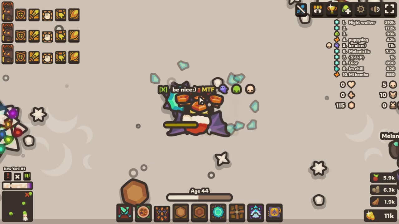1v1ing melanstic in taming io