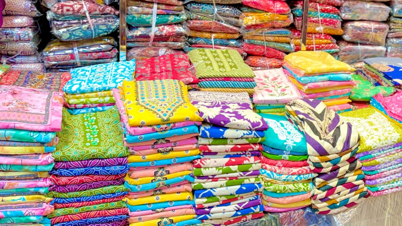 कैम्ब्रिक कॉटन 😍 सबसे सस्ता कॉटन सूट , Ladies suit wholesale market Delhi Chandni Chowk 