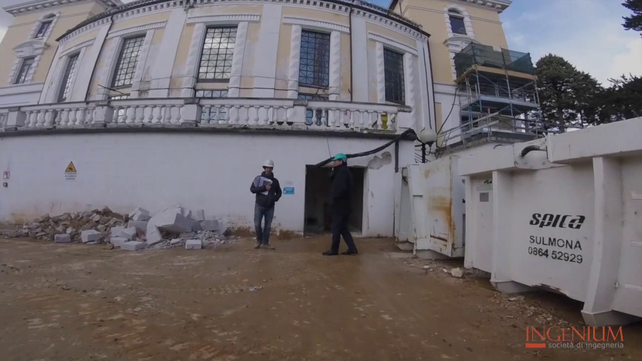 Isolamento sismico alla base del Palazzo dell'Emiciclo e del Palazzo Ex G I  Maschile a L'Aquila