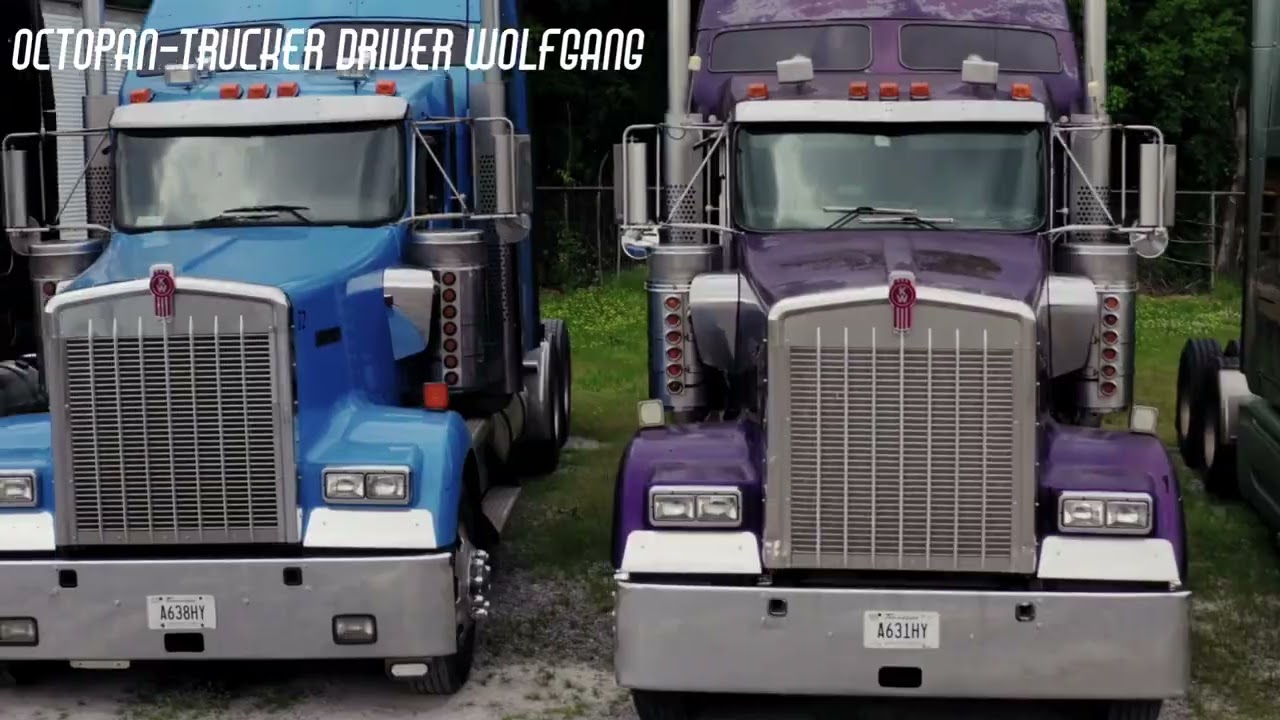 Trucker Driver Wolfgang - ist heute 80 Jahre, er hat mir von seinem Leben auf der Straße erzählt.