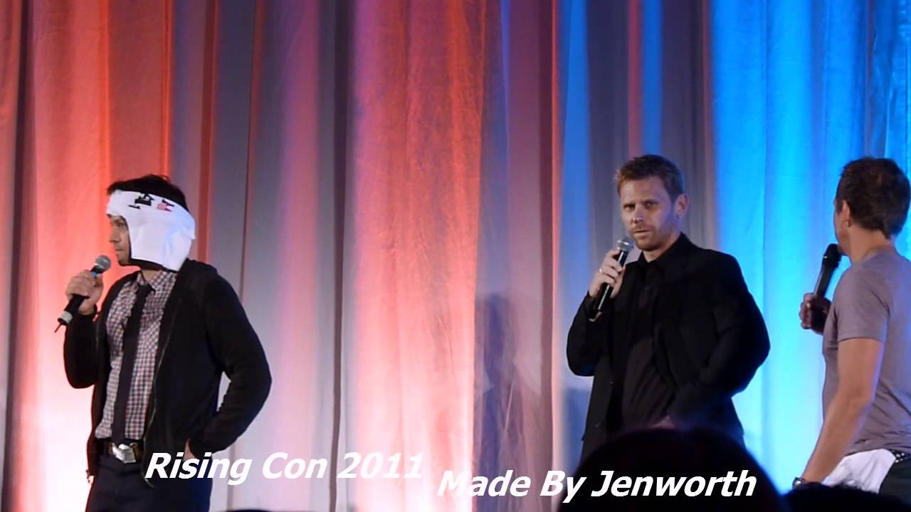 Hilarious Acteurs Rising Con Sebastien Roché Misha Collins Mark Pellegrino Mark Sheppard