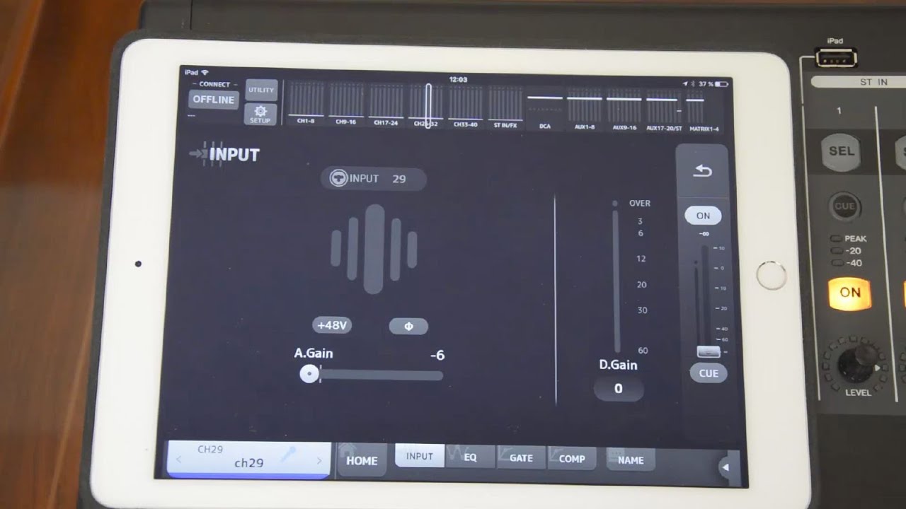 Tutorial YAMAHA TF3 (4) StageMix - Control de la Mesa Digital desde el Escenario