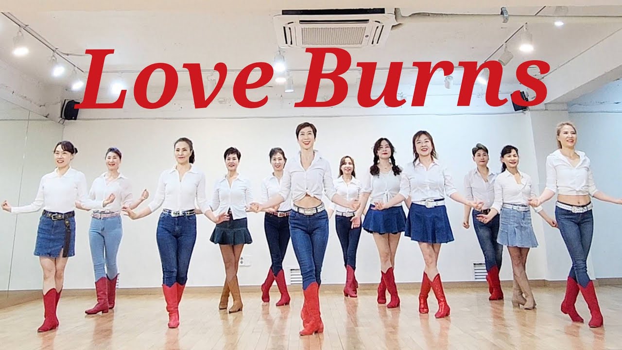 Love Burns LINEDANCE/토요마스터 신촌 1~3시/중급라인댄스/Choreo:Karl-Harry Winson/라인댄스배우는곳 010-5469-9632 민정희