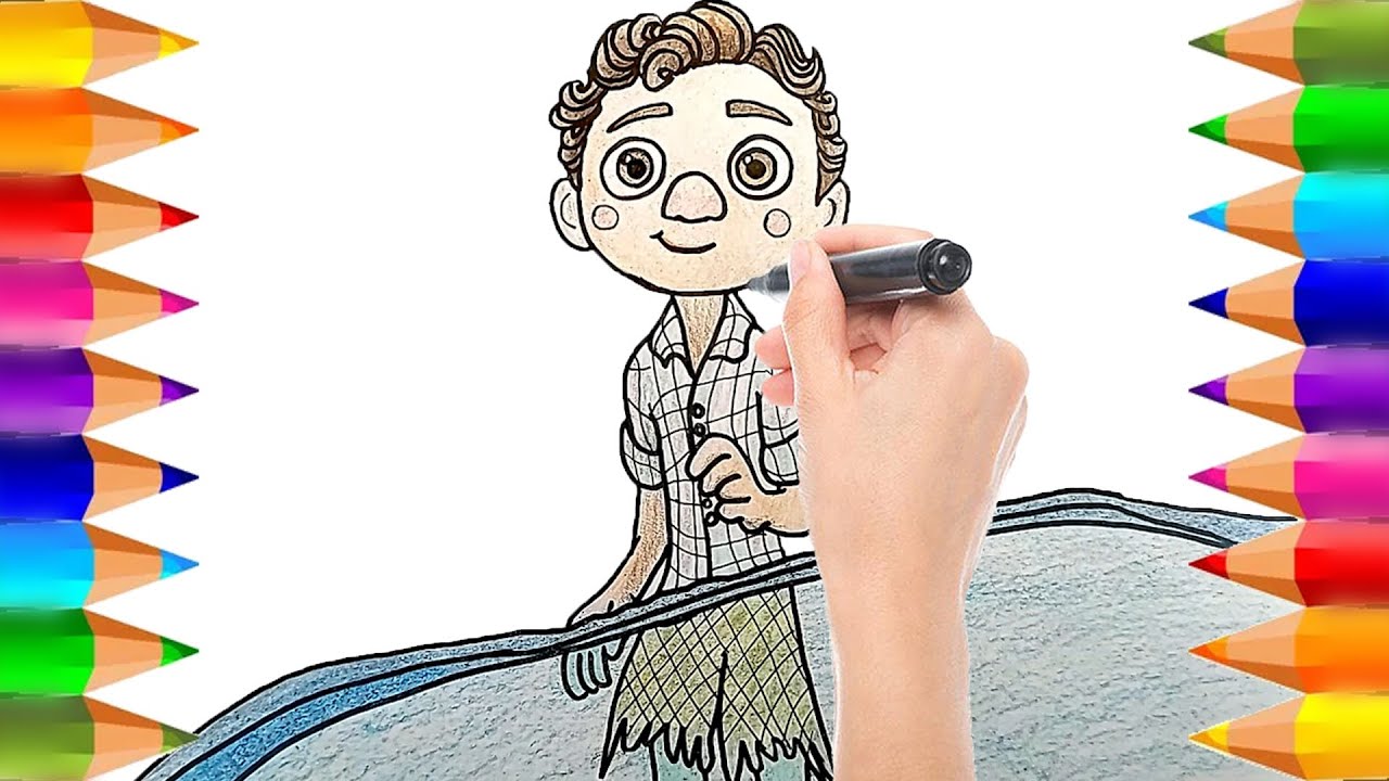 Cómo Dibujar y Colorear a Luca | Dibujos para niños
