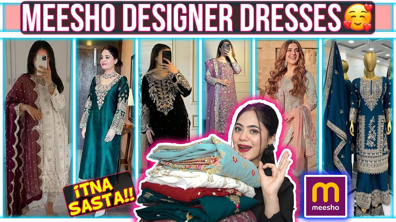 Meesho Cheapest Designer Dress Haul 😍| Affordable & Trendy Pakistani Suits 💕| Ronak Qureshi